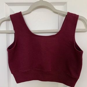 UO sweatshirt bra + crop top
